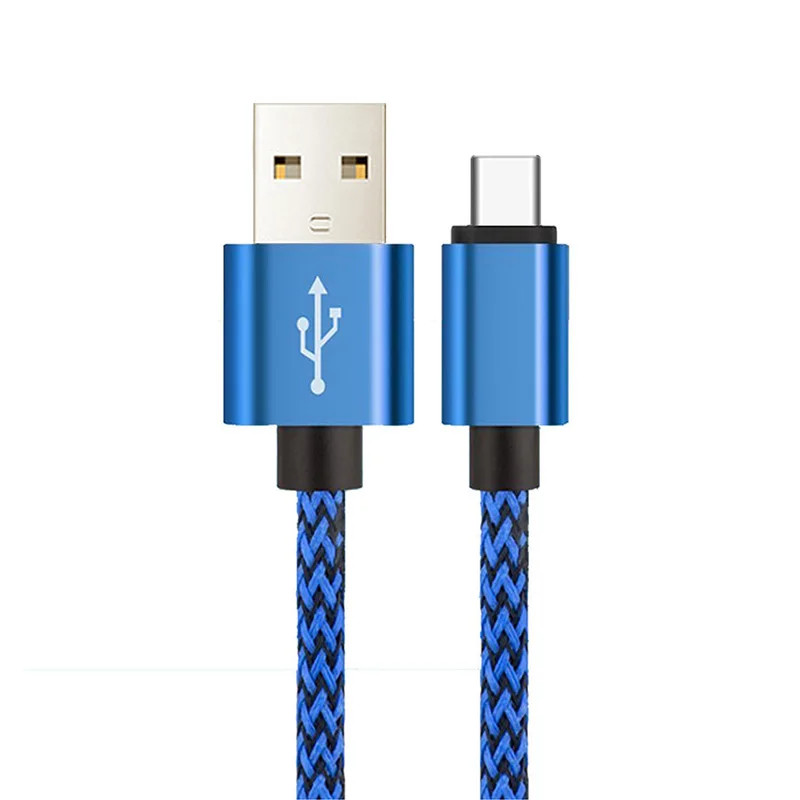 USB Type C Mobile Phone Cables 2.4A Fast Charging Cord USB Adapter Cable For Sam