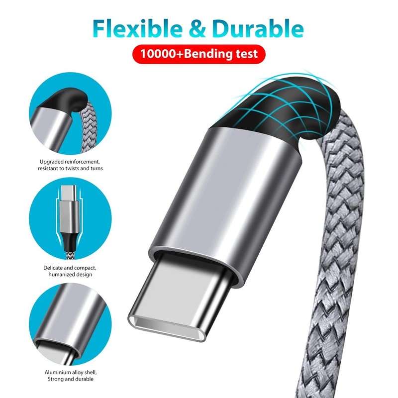 USB C to USB C 60W PD Fast Charging Cable 3M 5M 8M 10M Data Sync Cord gallery