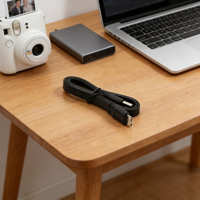 Premium MicroB Male To USB A 3.0 Cable For Quick File Transfer and Power Supply gallery