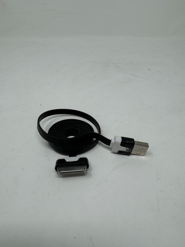 240X 3Ft Black Flat 30 Pin USB Charger Cable Cord for iPhone 4S iPod 4th Ipad 2 gallery