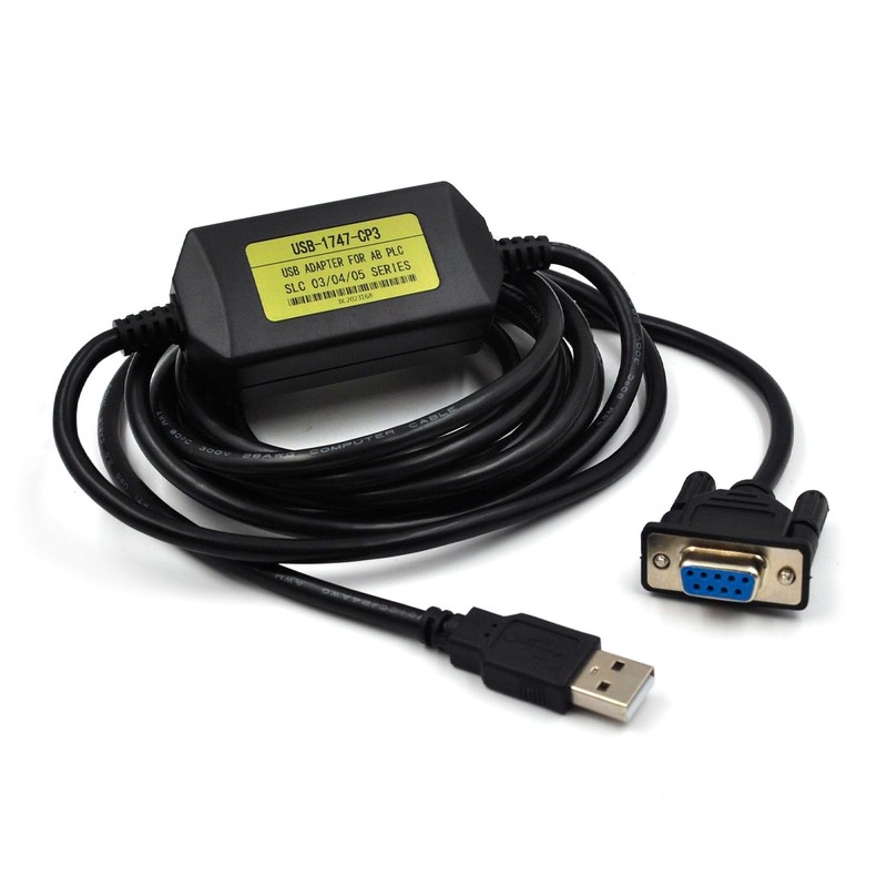 PLC Programming Cable USB Interface with AB USB-1747-CP3 SLC 5/03 5/04 5/05 a...