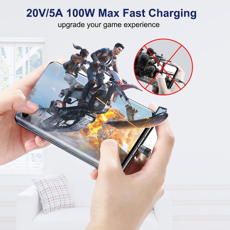 90 Degree USB C Adapter 3Pack,Right Angle USBC Male to Type C Female Extender Co gallery