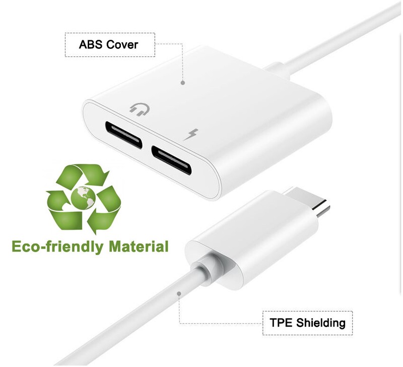 USB-C to 3.5mm Audio Port PD3.0 Fast Charger Adapter For OPPO Reno 7 6 5 4 z AU gallery