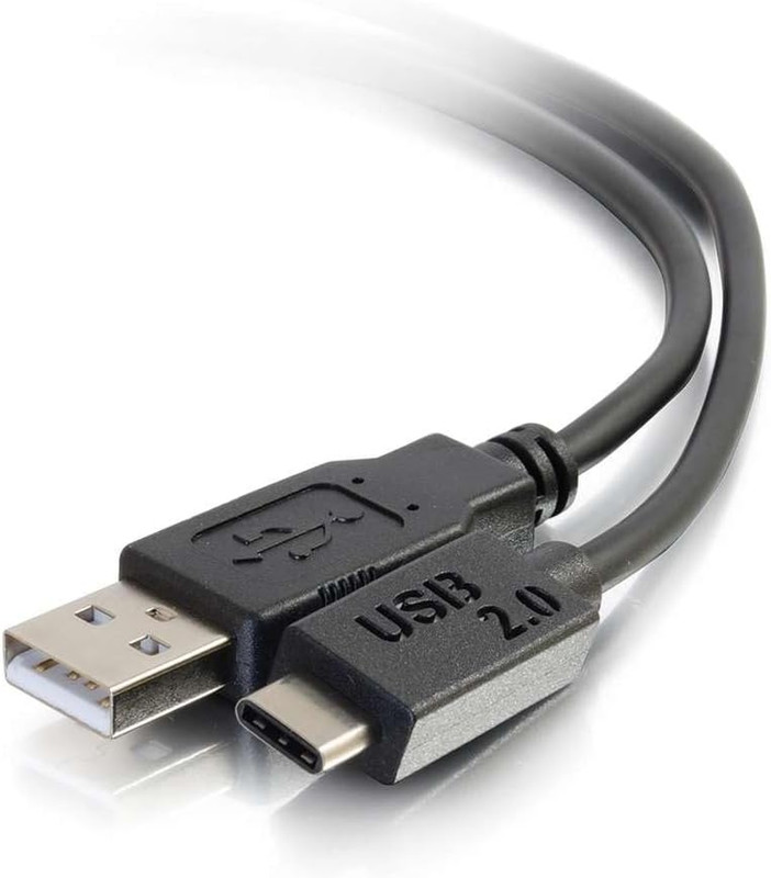 USB Cable, USB 2.0 Cable, USB C to a Cable, Black, 12 Feet (3.65 Meters), 28873