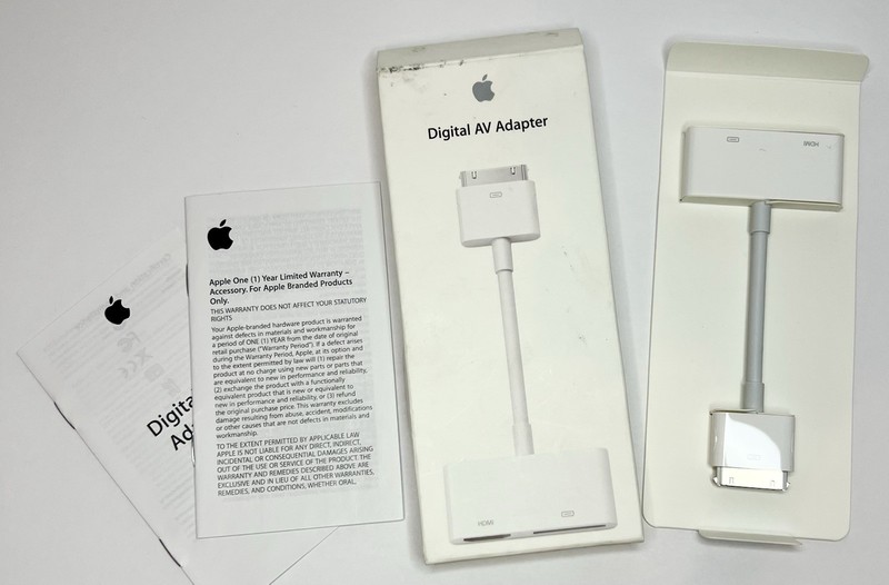 Apple 30-pin Digital AV Adapter Model A1422 New In Box