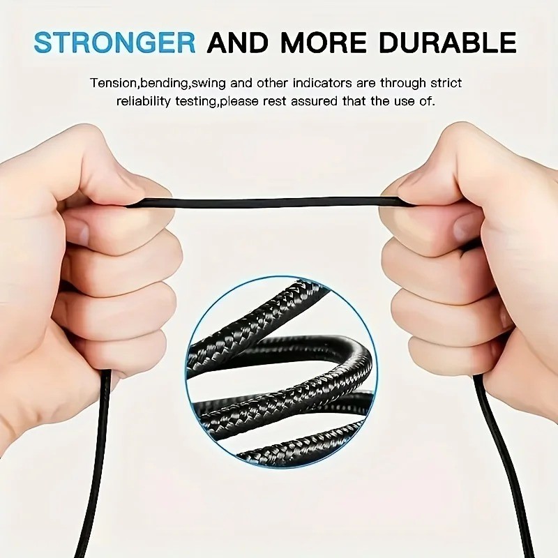 Braided USB to Type-C Fast Charging Data SYNC Charger Cable Cord 1/3/6/10FT Lot gallery