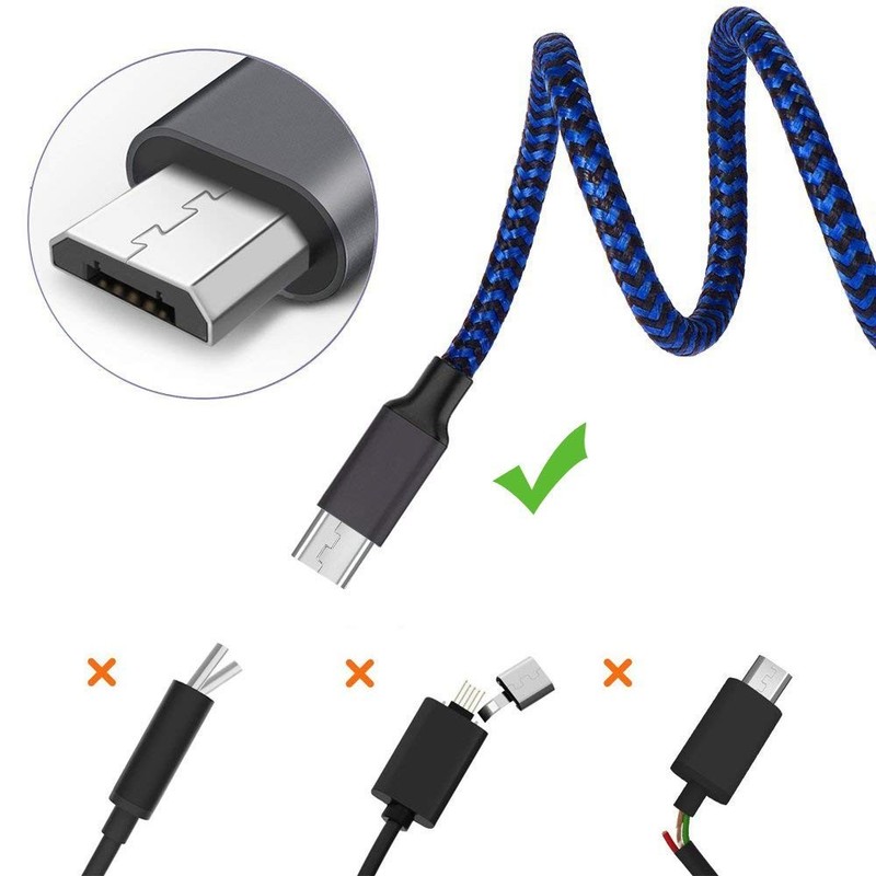 Micro USB Cable, 3Pack 6FT Android Charger Cord Long Braided Sync Fast Chargi... gallery