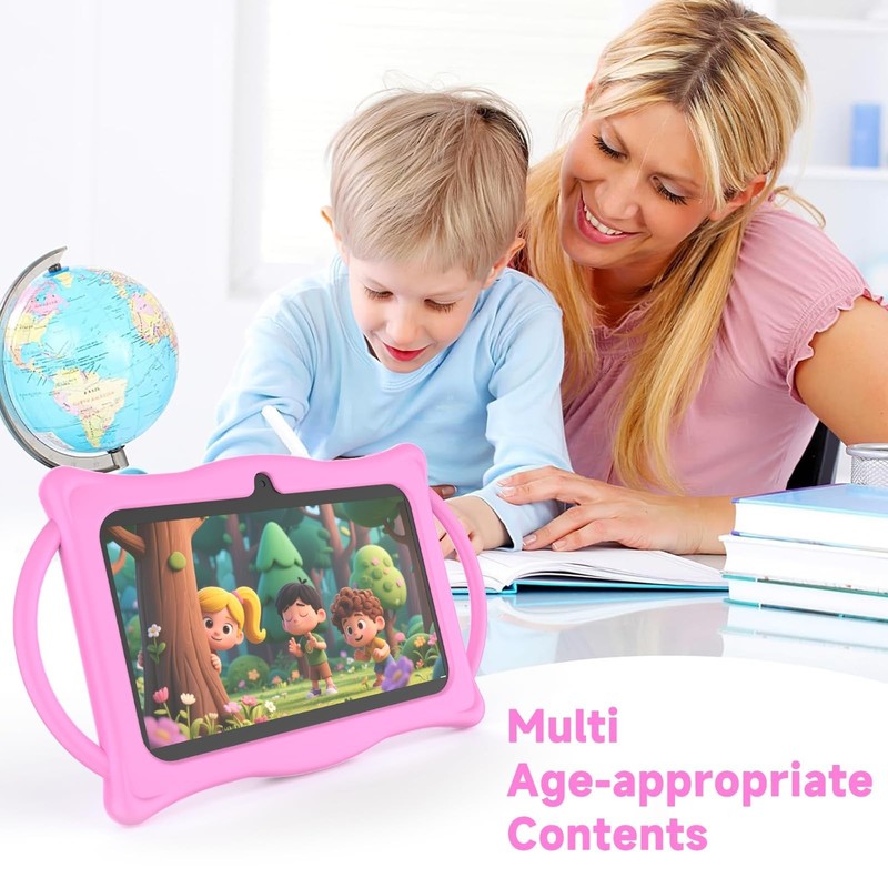BYANDBY 2025 Kids Tablet, 7 inch Android 14 Tablet for Kids, 8GB+32GB ROM+1TB... gallery