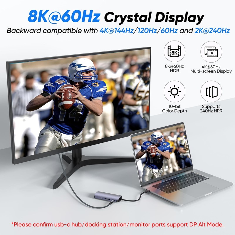 USB C Extension Cable 3ft, 8K60Hz/40Gbps/240W USB 4 Extender, Video Display T... gallery
