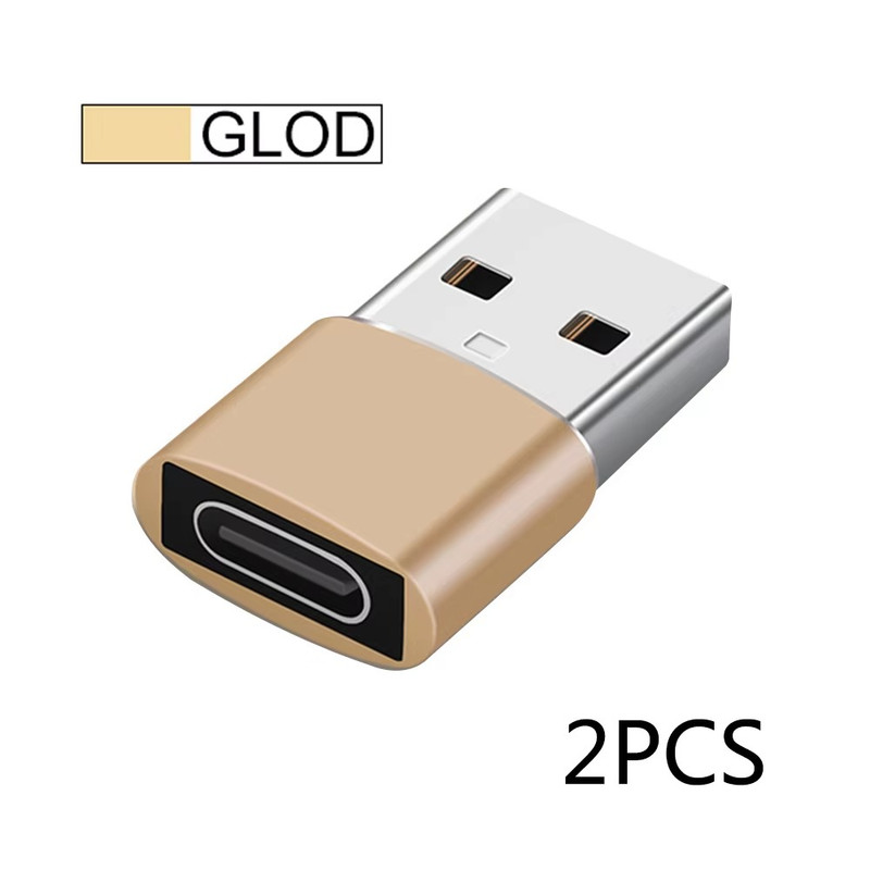 USB to USB-C Converter Adapter(Fast Charging)& USB 2.0 Data Transfer.