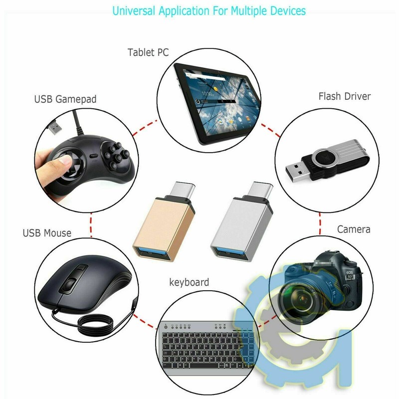 Lot USB-C 3.1 Male to USB A Female Adapter Converter OTG Type C Android Phone