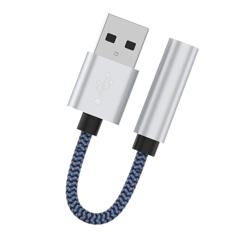 USB to 3.5mm Female Headphone Adapter USB to Sound Dongle Cable Sound Card gallery
