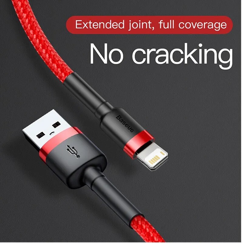 4 Pack Fast Charger Cable Heavy Duty For iPhone 14 13 12 11 XR 8 7 6 ft (200cm)