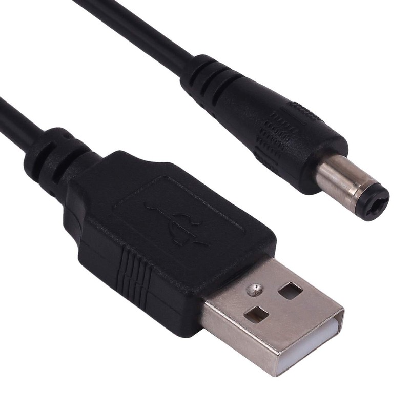 Usb To Dc Power Cord 2 Pack 0.25m Usb 2.0 A Type Male To Dc 5.5 X 2.1mm Dc Plu gallery