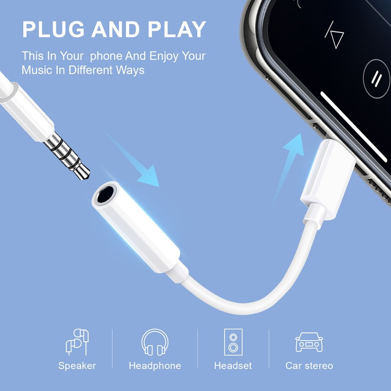 For iPhone 16 Pro Max USB Type C to 3.5mm Aux Jack Adapter Earphone Dongle Cable gallery