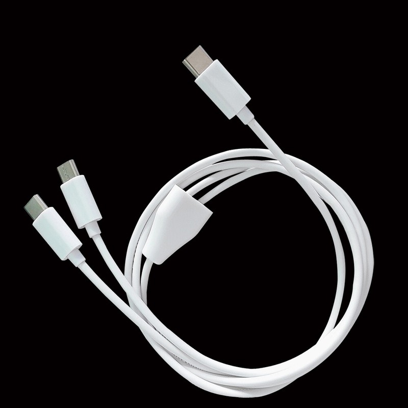 1meter 3ft 2 in 1 TYPE C charge cable power two type c phones
