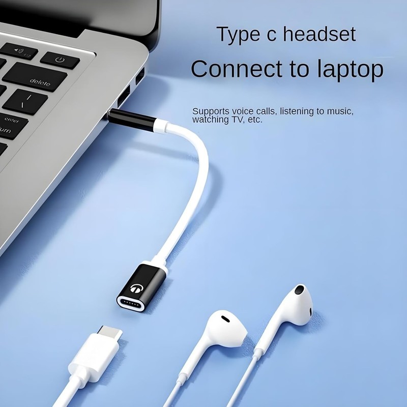 3.5mm Male to USB C Female Audio Adapter, Only Analog Audio Aux Jack Cable fo... gallery