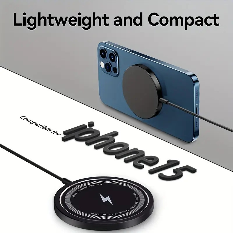 15W Magnetic Fast Wireless Charger Pad For SamsungS24 Ultra iPhone 17 16 Pro LOT gallery