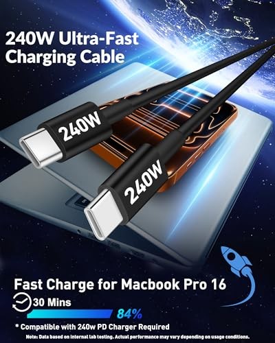 90W 4-Port USB C Car Charger with 240W 3FT Cable for iPhone 16/15, iPad, Android gallery