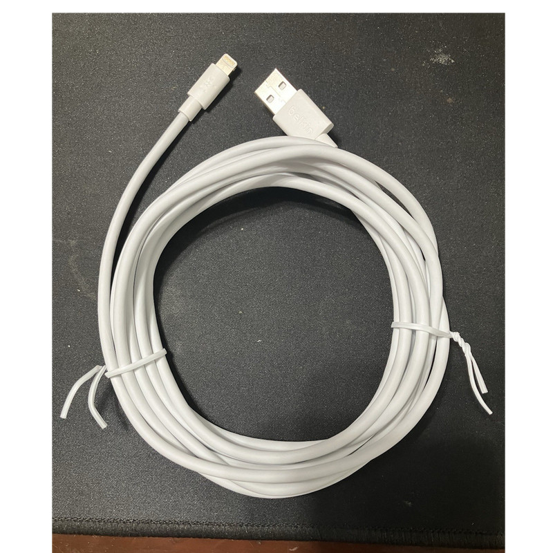 10 FT Belkin Charging & Data Sync Cable White 10ft USB For iPhone