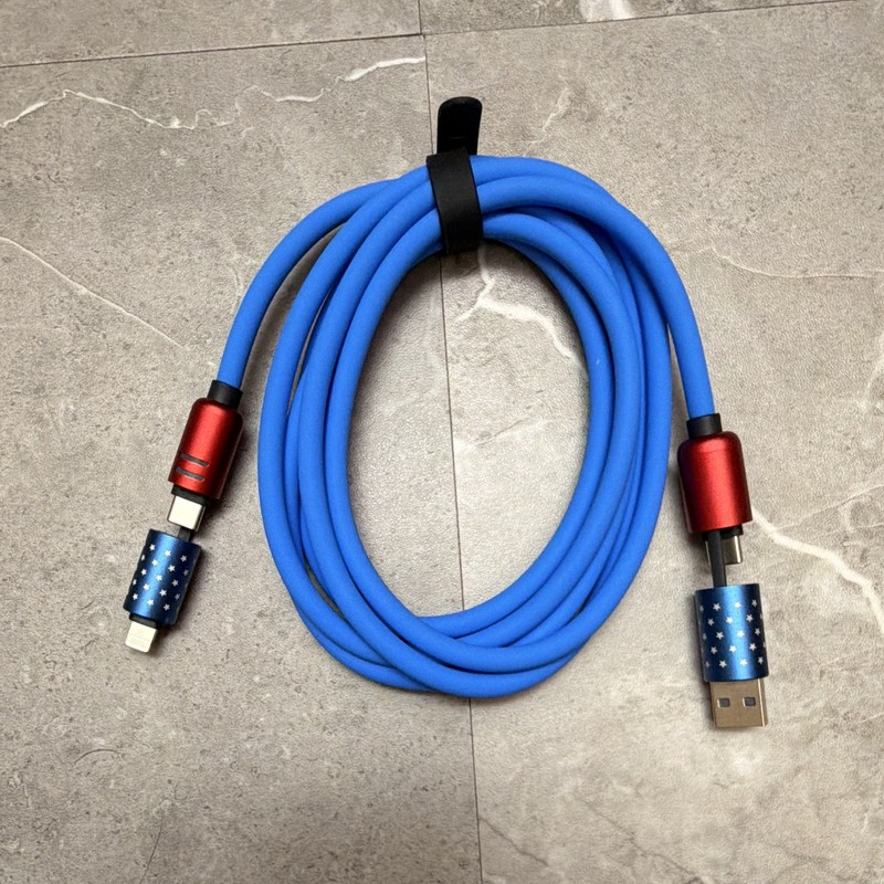 240W 4-in-1 USB-A to Lightnin and USB-C to USB-C High Speed Heavy Duty Cable gallery