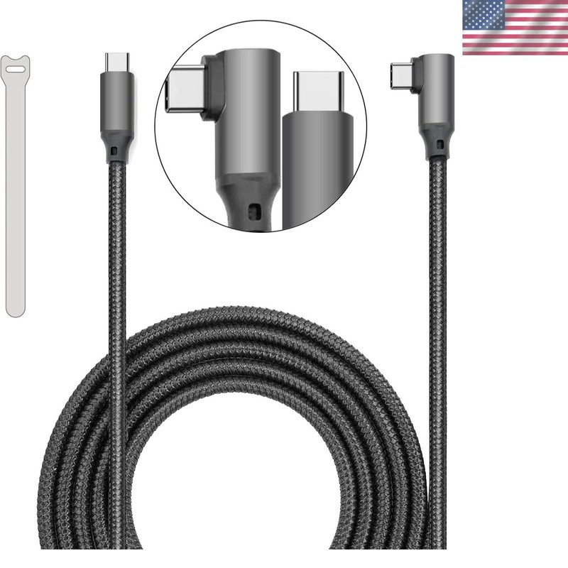 16ft Braided USB-C Link Cable for Meta Quest Pro & Quest 2 – Fast Charge & Data
