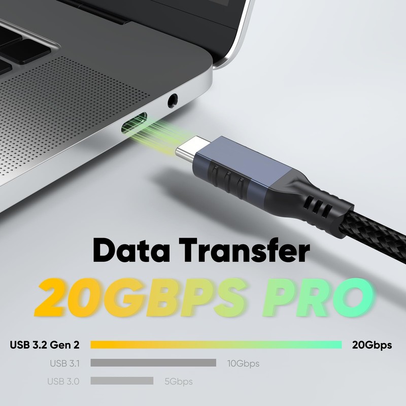 USB C Extension Cable 6ft 20Gbps/240W/4K60Hz USBC Extender Male to Female Typ... gallery