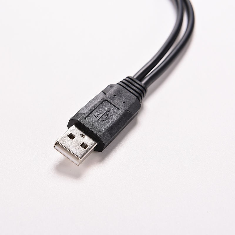 Replacement USB Cable Hub Transfer Y Splitter 2.0A Male To Dual USB Female Black gallery