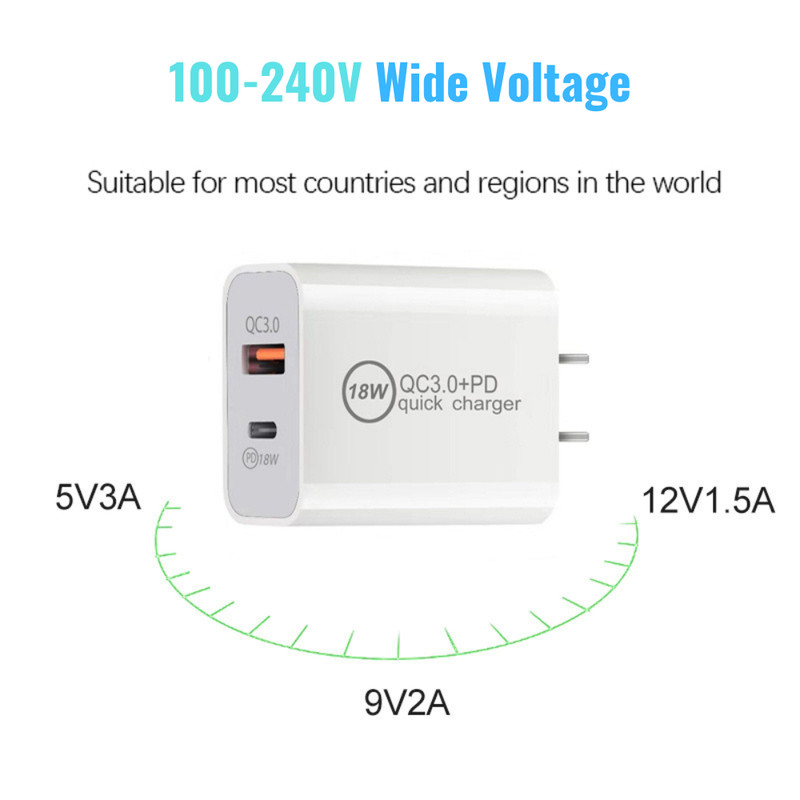 Universal Fast Charger 20W PD USB Type C Cable For Apple iPad iPhone Samsung Lot gallery