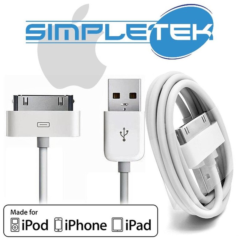 Data Charging Cable for Apple iPhone 4 4G 4S iPad iPod iMac Charger 1m