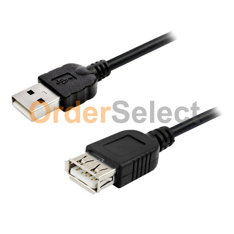 2X USB Extension Cable Cord M-F for Apple iPhone 6 6S 7 7+ 8 8+ X XR XS MAX gallery