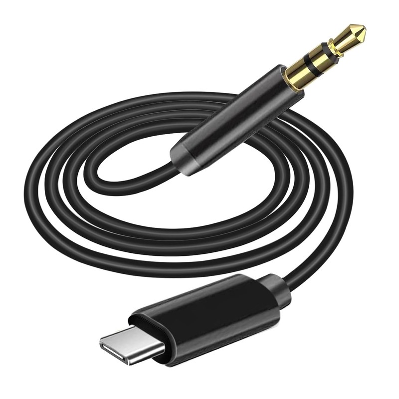 TypeC to Aux Cable USB Type-C Male To 3.5mm Cord Car AUX Music Audio Adapter