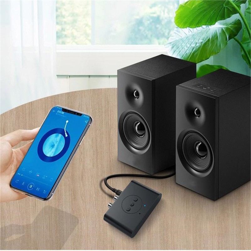 Bluetooth-Compatible 5.2 Receiver 3.5mm Jack Aux To 2 Rca Audio Stereo Adapter gallery