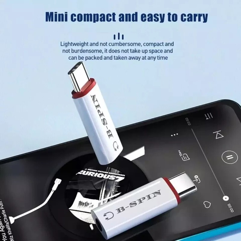 USB Type C to 3.5mm Jack Headphone Audio Aux Stereo Adapter For Samsung iP 16 15 gallery