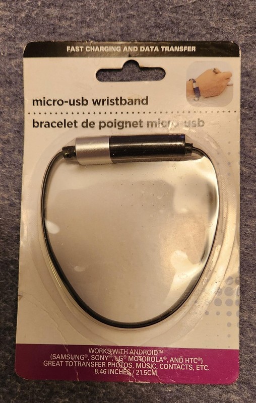 Micro-USB Wristband Cable For Android – Fast charging and data transfer