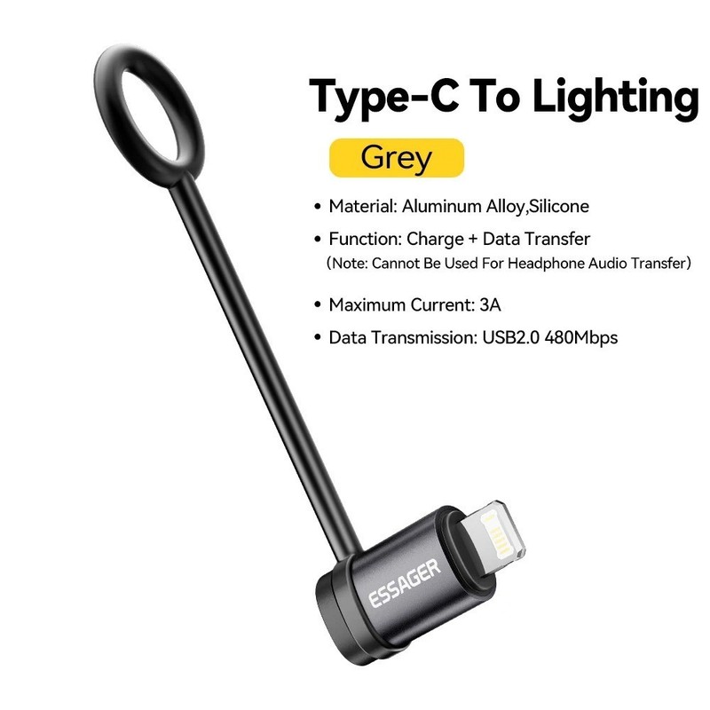 Essager IOS To Type C OTG Adapter USB Type C To Iphone PD 20W Fast Charging