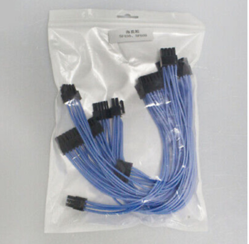 QTY1For CORSAIR SFX SF450 SF600 SF750 Power Supply New Soft Silicone Module Wire