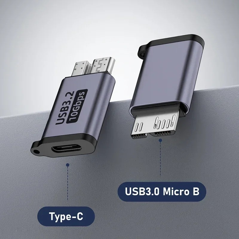 Micro B USB C 3.0 Male to Type C Female Adapter Type-C USB3.0 Micro B Connector
