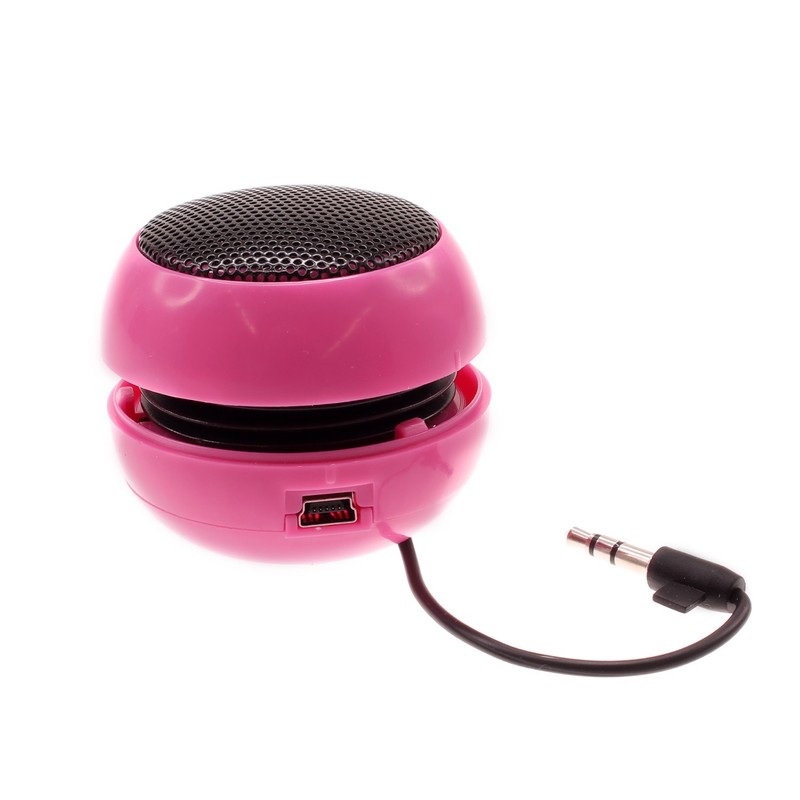 For TCL Flip 4 5G – Wired Speaker Portable Audio Multimedia Rechargeable Pink
