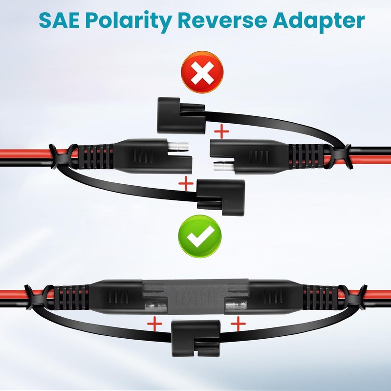 SAE Extension Cable, Battery Tender Extension Cable for Motorcycle/Motorbike/... gallery