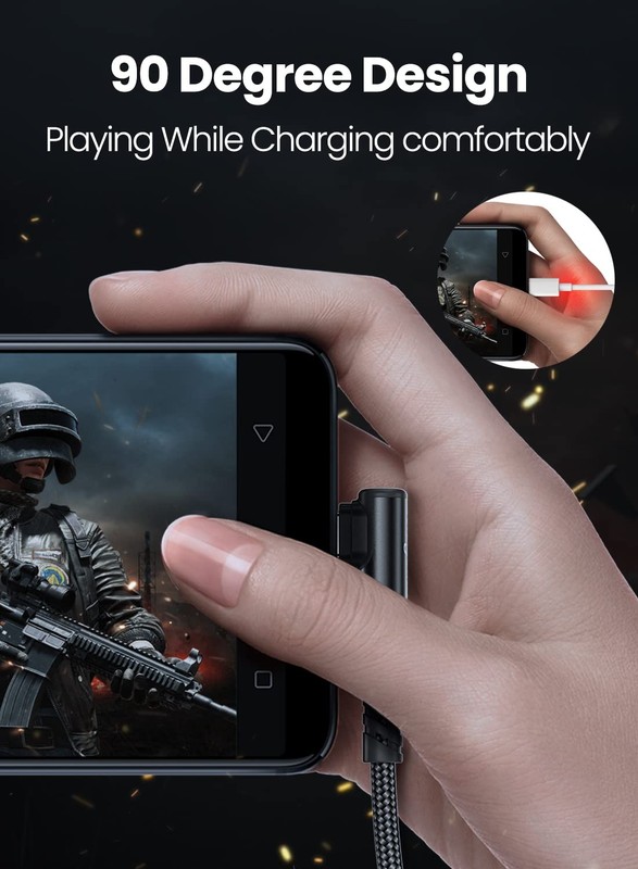 USB to USB Cable - 3 Pack 60W USB 2.0 Charger Fast Charging Braided Right Ang... gallery