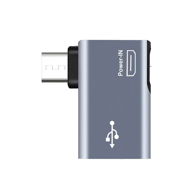 Power-in Micro USB to USB OTG Adapter Male to Female Port Converters for Keypads