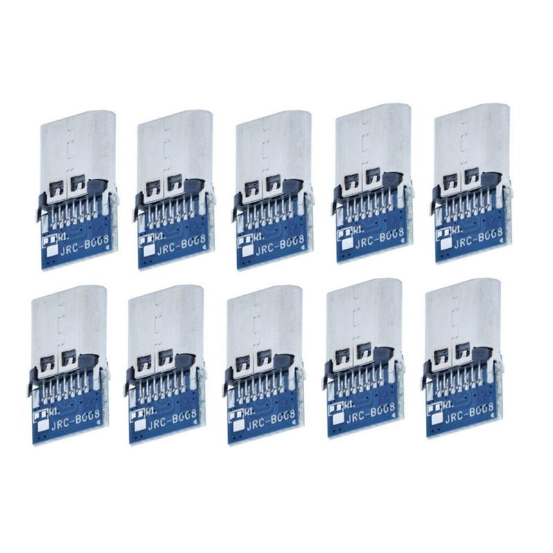 10Pcs USB Type-C 14 pin Connector Breakout P-CB Board Female Socket Type-C 2.0 b