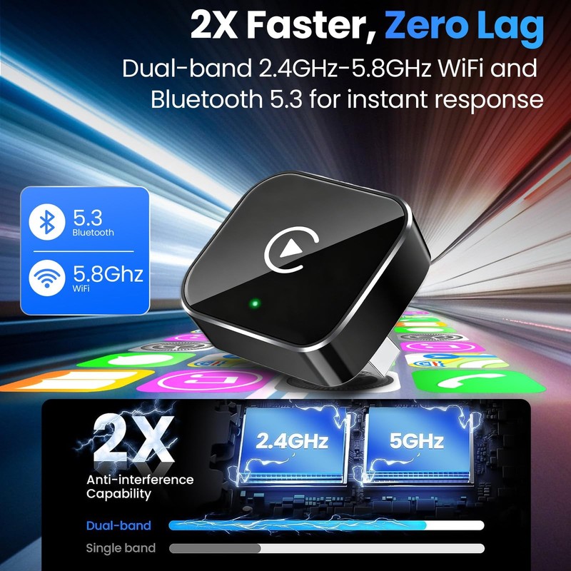 Upgraded Wireless CarPlay Adapter with Stronger Compatibility and More Stable... gallery