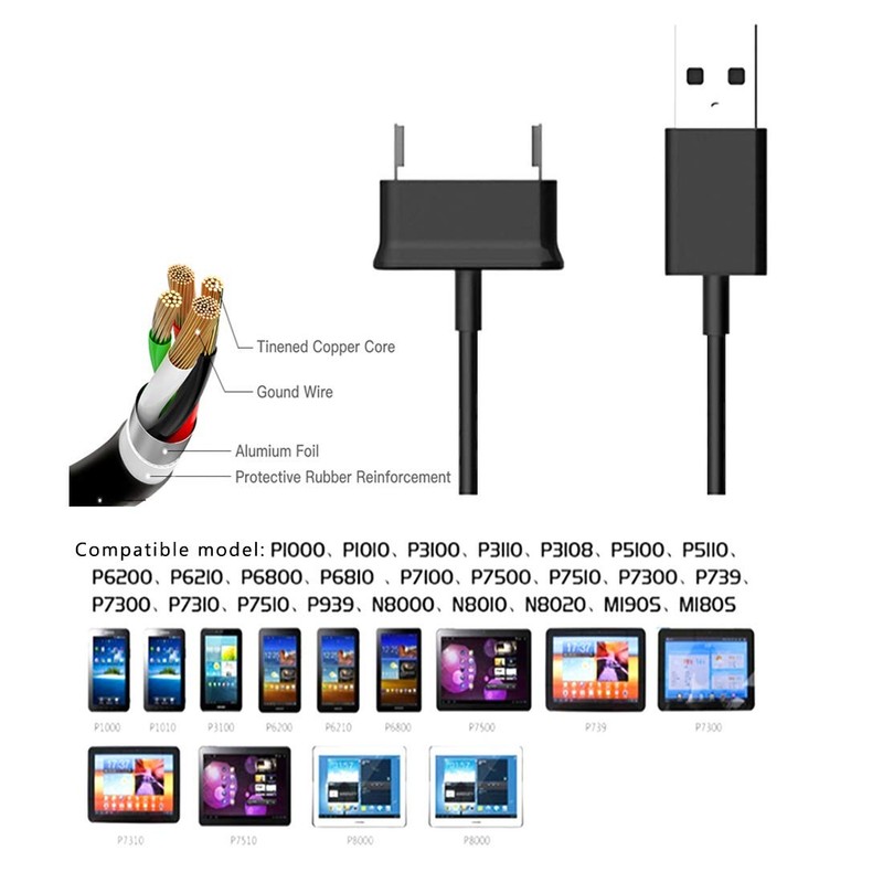 Charging Sync Data Charger Cable Cord-30-Pin Compatible for Old Samsung Galax... gallery