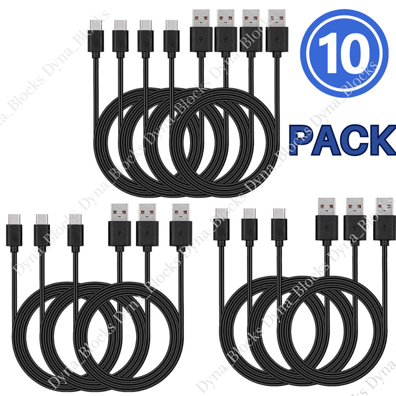 10-Pack USB Type C Fast Charging Cable For Samsung Galaxy S8 S9 S10 Plus Note8 9