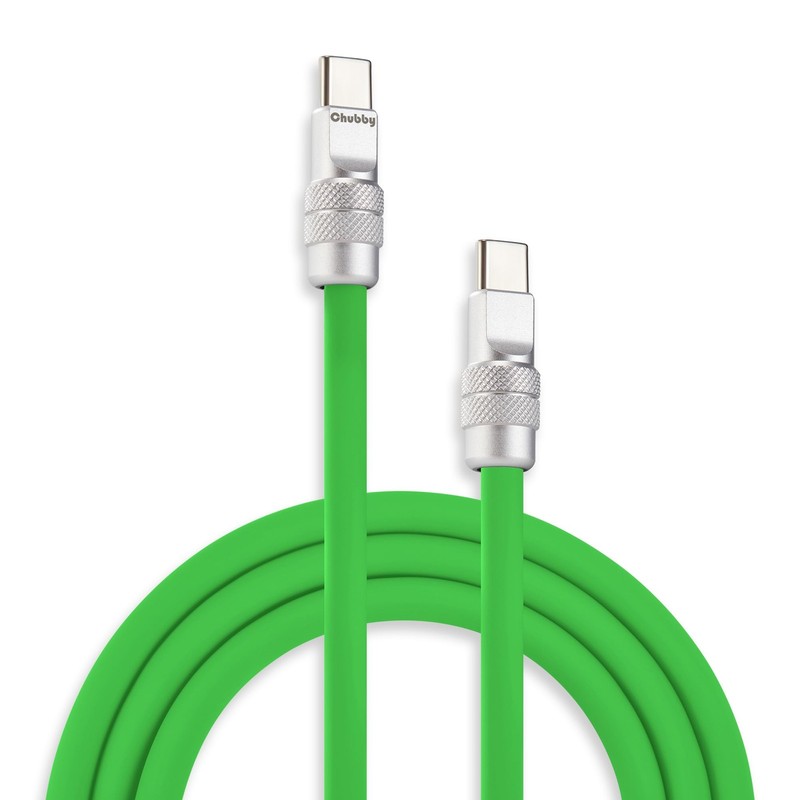 Chubby 2.0 Fast Charging Cable Durable Soft Silicone Usb C Cable 240w Extra Thic