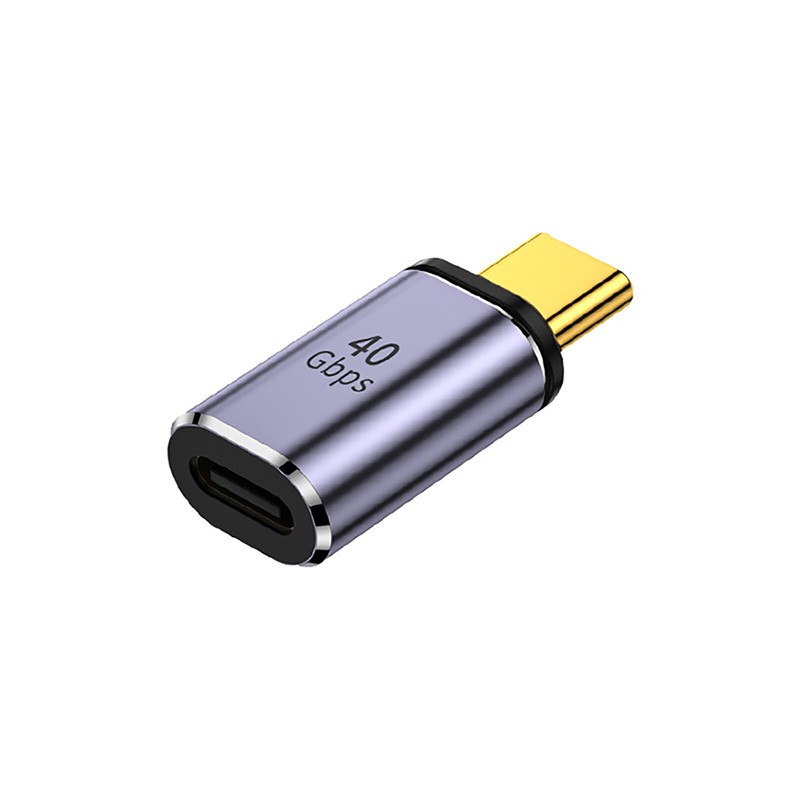 Male Suction Straight Adapter TYPE-C Female to Type-C Male Mid Bend Adapter New