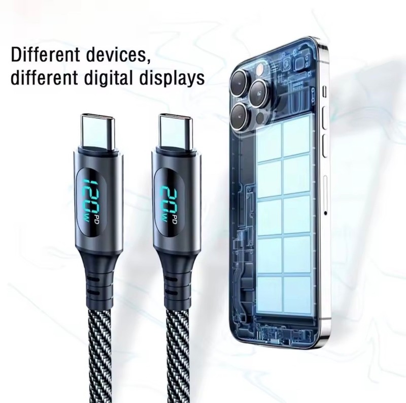 NEW 120W USB A to Type C Super Fast Charge Cable Nylon Data Cord gallery