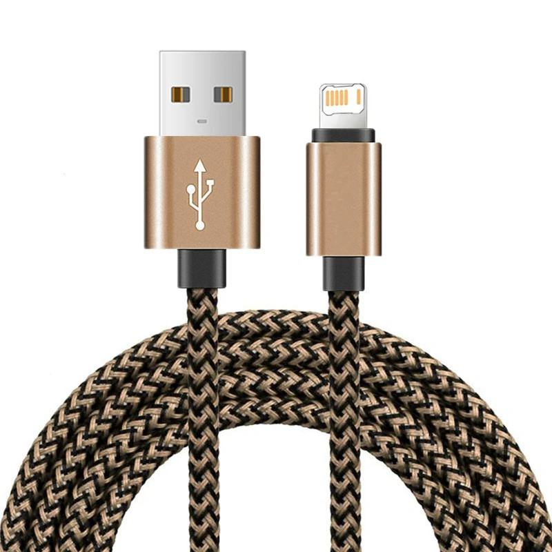 Fast Charging Nylon Braided USB Cable For iPhone 11 12 13 Mini 14 Pro XS Max X X gallery